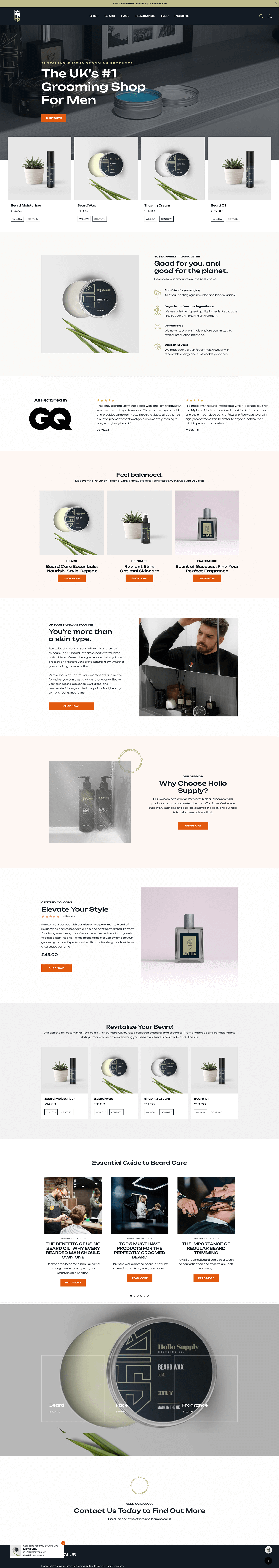 Hollo Website - Design Agency Brighton