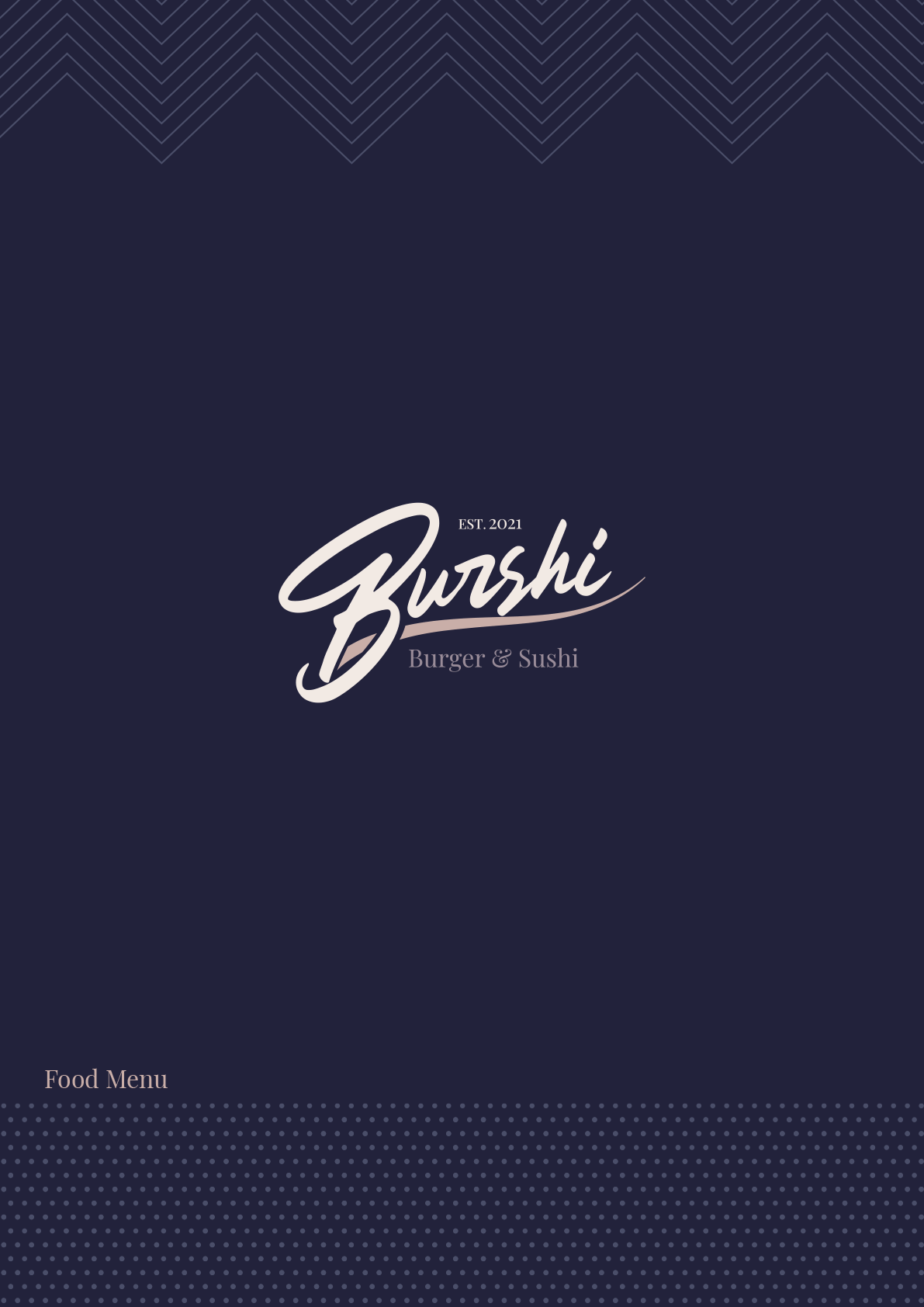 Burshi Menu - Design Agency Brighton