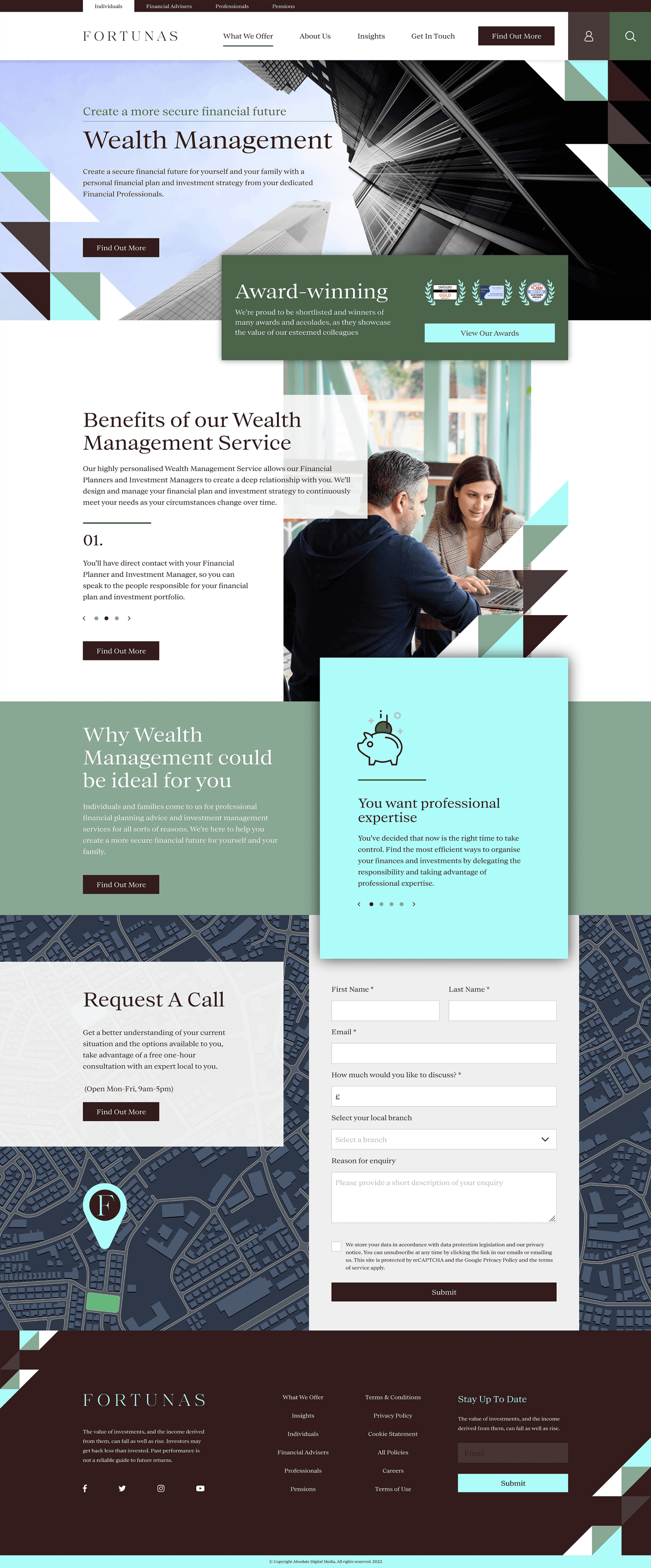 Fortunas Website - Design Agency Brighton