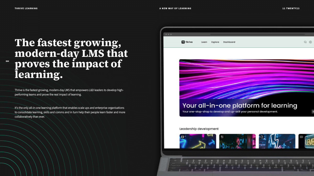 Thrive Slide - Design Agency Brighton