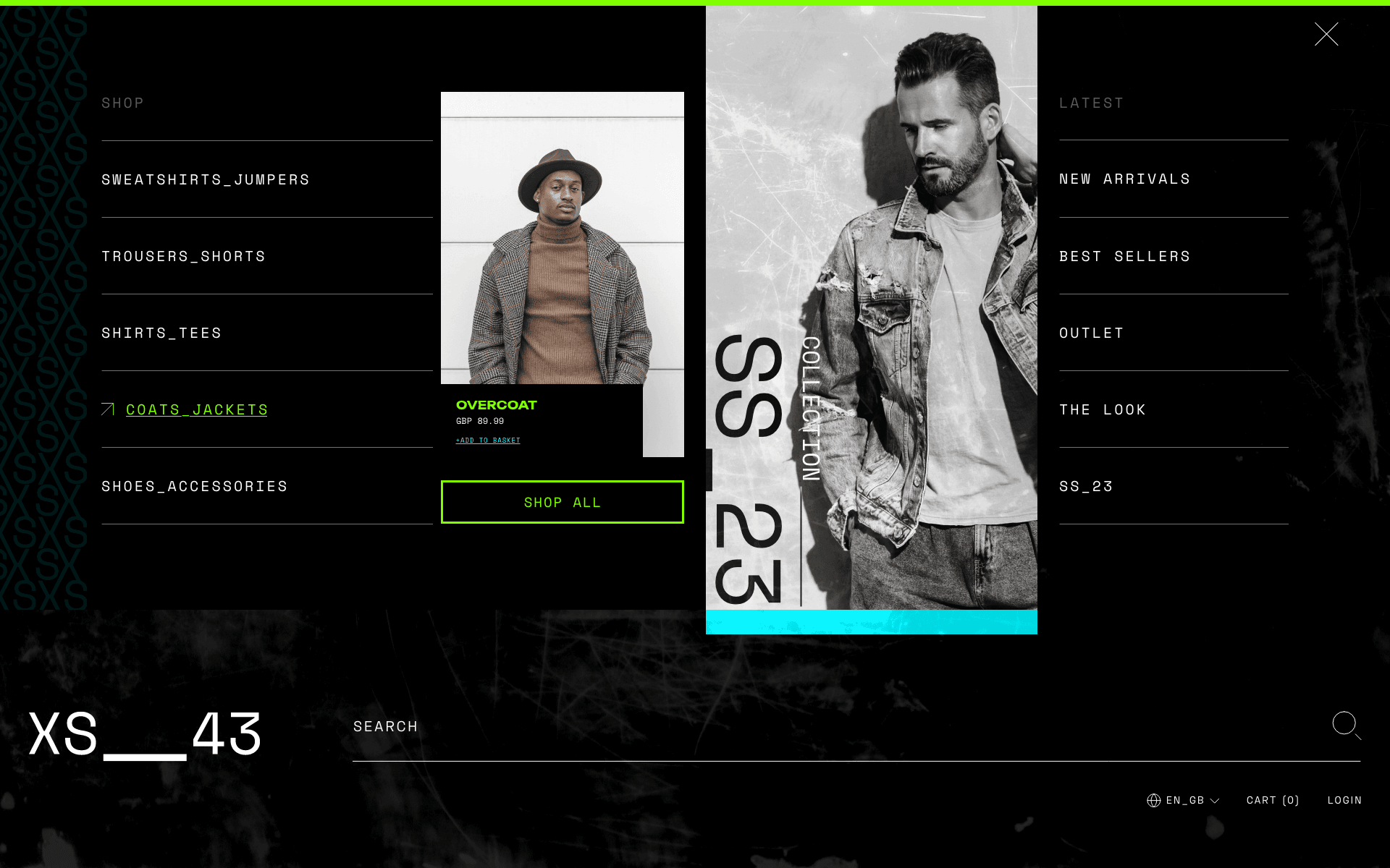 XS_43 Mega Menu - Design Agency Brighton