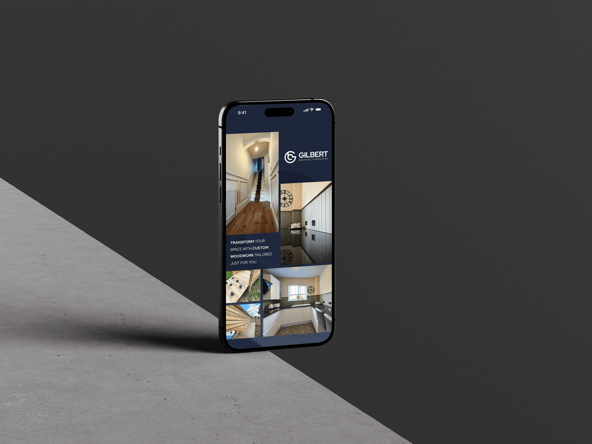 Gilbert Bespoke Carpentry Phone - Design Agency Brighton