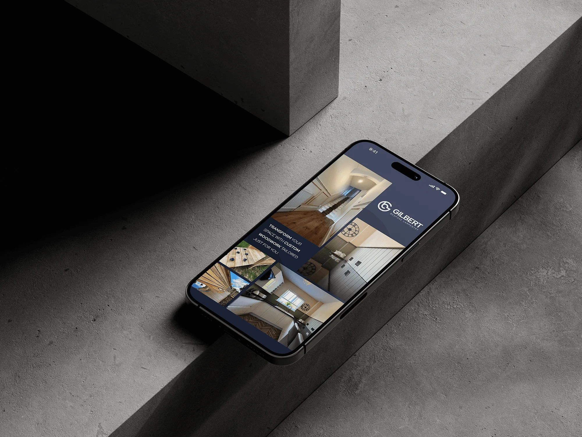 Gilbert Bespoke Carpentry Phone - Design Agency Brighton