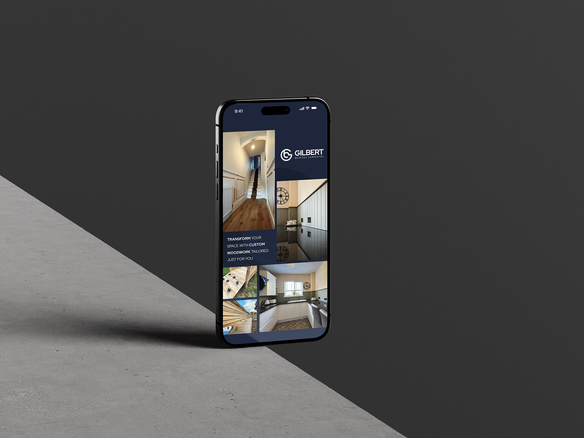 Gilbert Bespoke Carpentry Phone - Design Agency Brighton